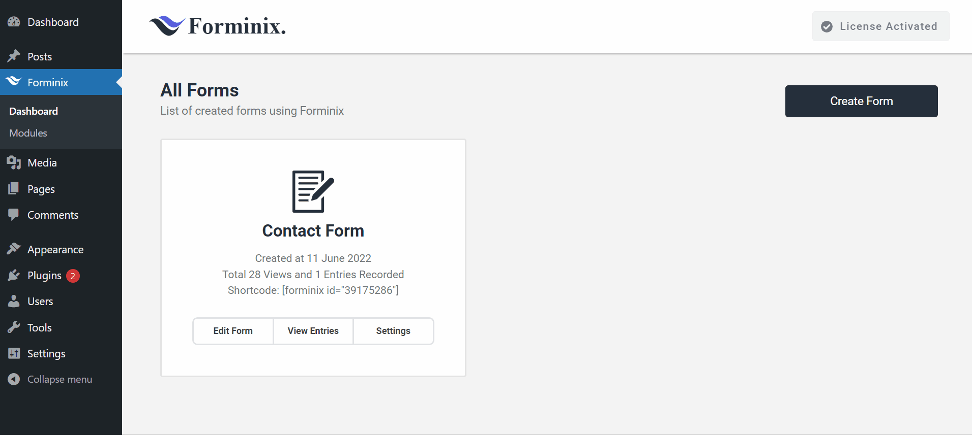 Add WordPress Mailjet Integration in Form Settings.